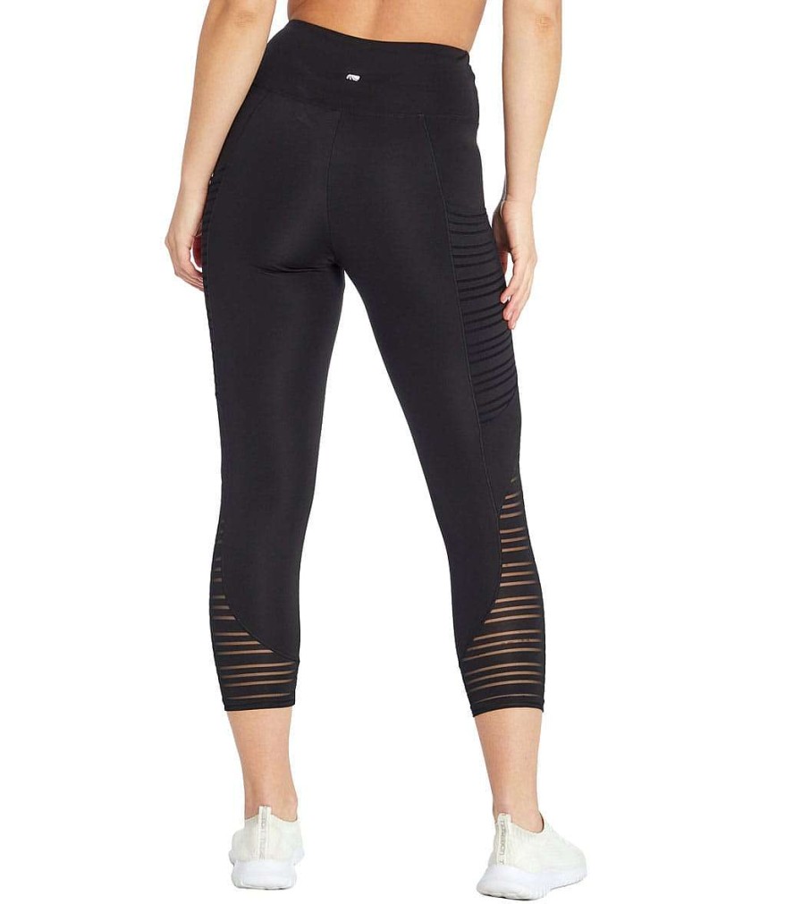 Clothing Marika Yoga Leggings | Kayden 22" Yoga Capris Black