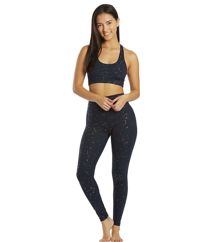 Clothing Spiritual Gangster Yoga Sports Bras | Verve Sports Bra Sapphire Zodiac Shimmer