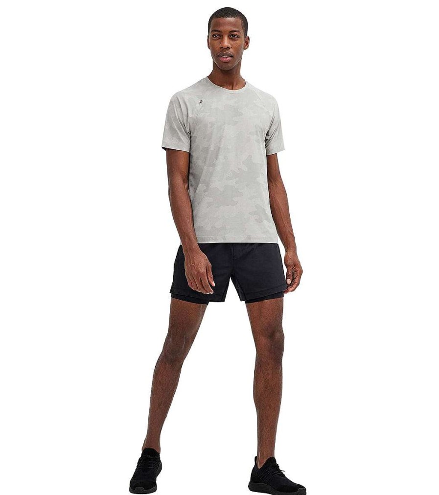 Clothing Rhone Men'S Yoga Shorts | 5" Mako Tech Short Lined Black