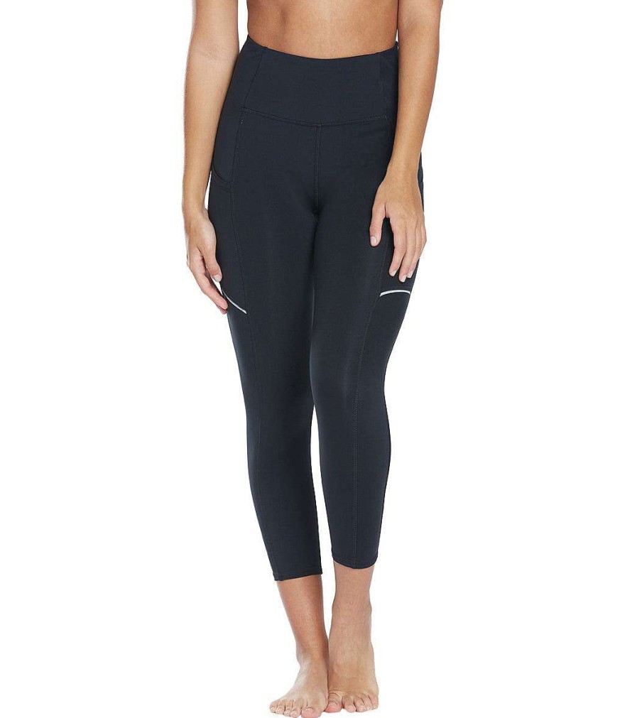 Clothing Marika Yoga Leggings | High Waisted Elevate Yoga Capris Black