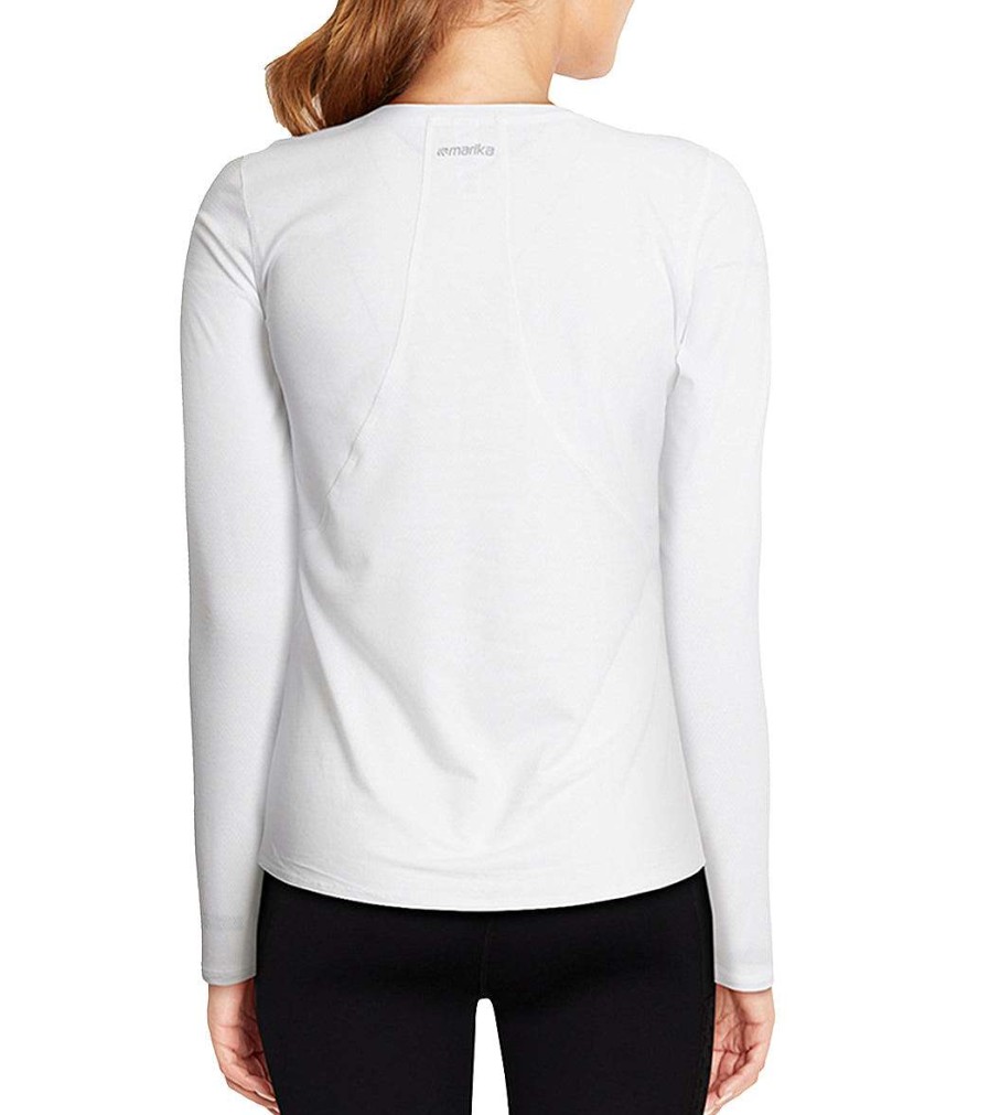 Clothing Marika Yoga Tops | Shayley Long Sleeve Top White