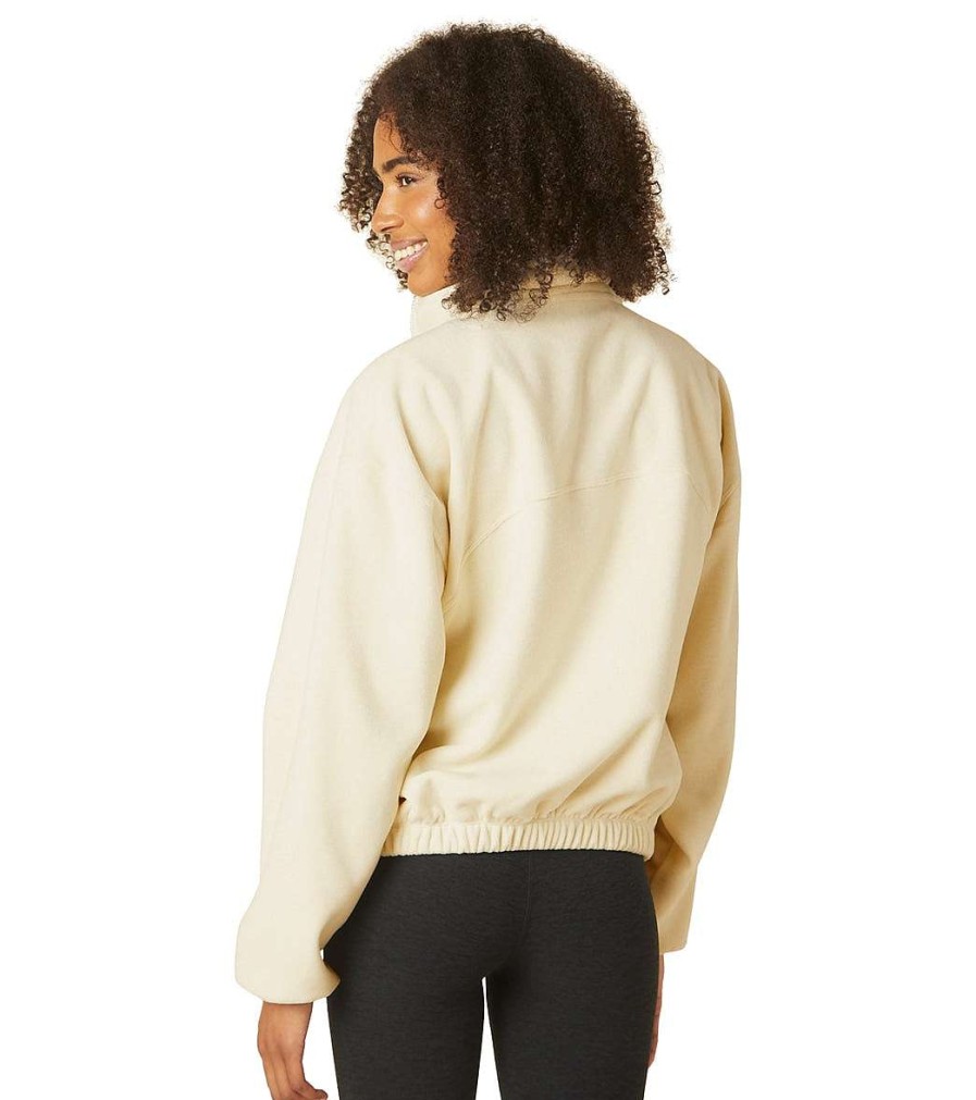 Clothing Beyond Yoga Yoga Jackets & Sweatshirts | Feeling Chill Jacket Cream