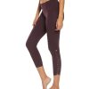 Clothing Hard Tail Yoga Leggings | Laced Yoga Capris Red Plum