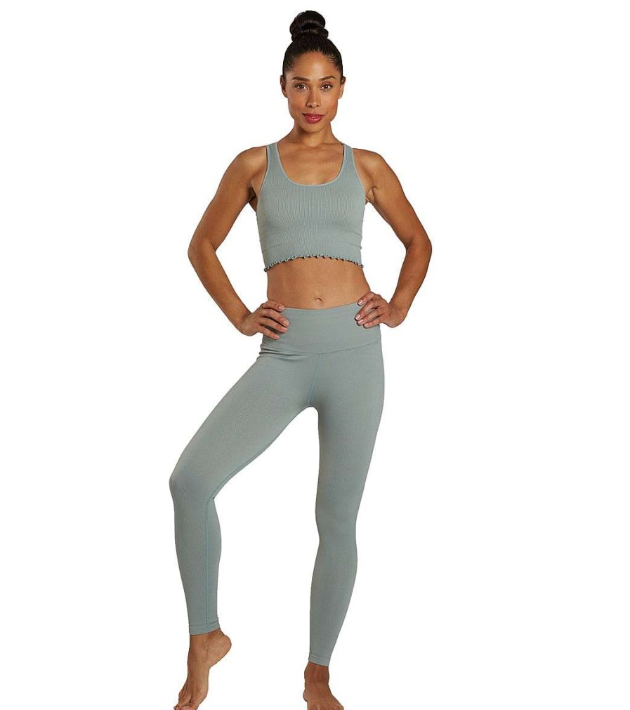 Clothing Spiritual Gangster Yoga Leggings | Love Sculpt 7/8 Ruffle Legging