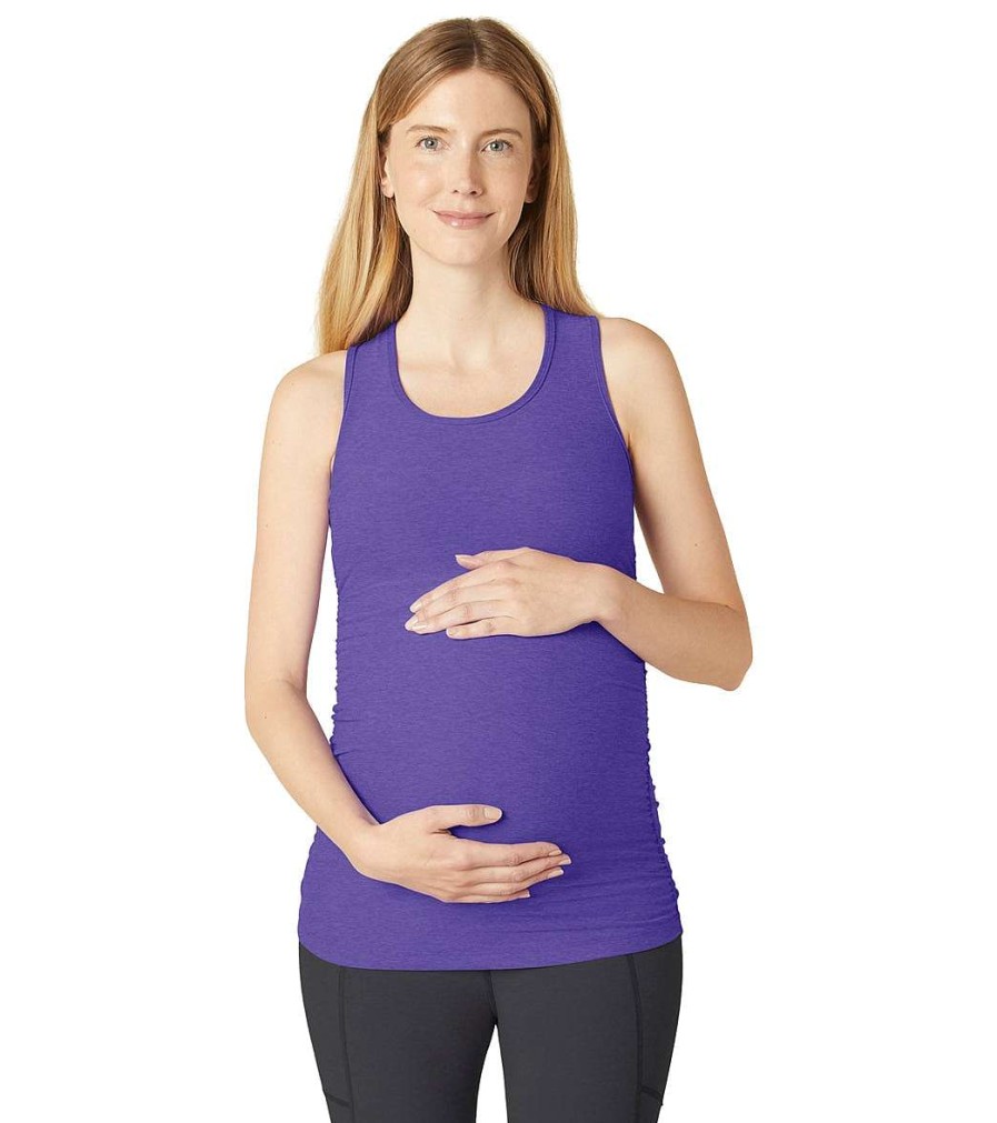 Clothing Beyond Yoga Yoga Support Tanks | Spacedye Bases Covered Maternity Racerback Tank