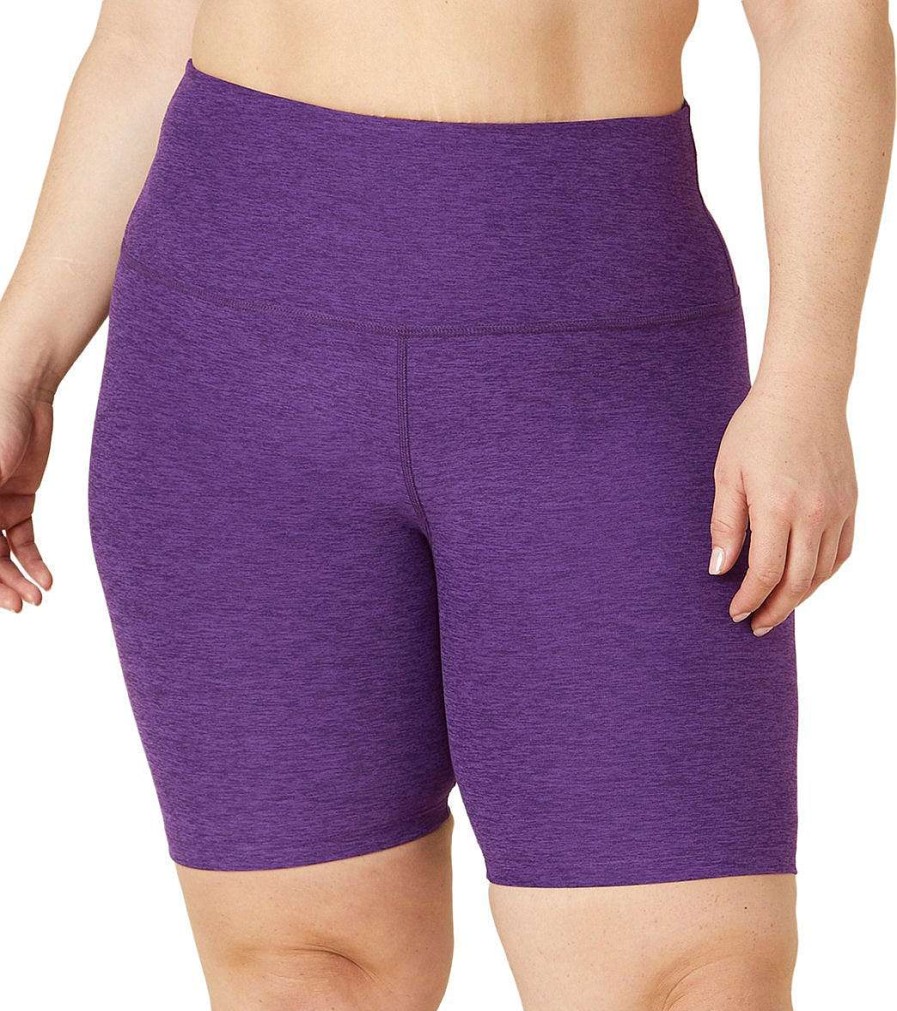 Clothing Beyond Yoga Yoga Shorts | Plus Size Spacedye High Waisted Biker Shorts