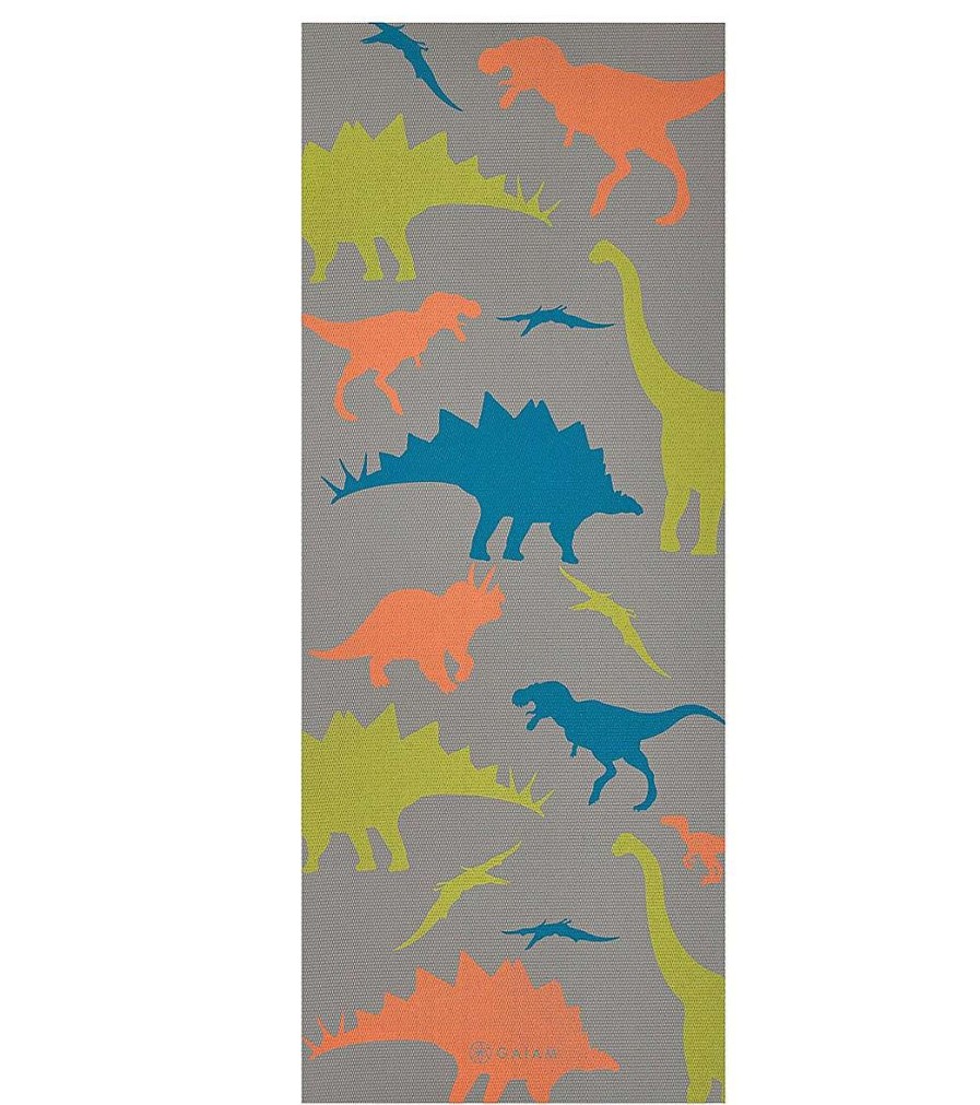 Yoga Mats & Props Gaiam | Kids Yoga Mat 60" 4Mm Thick Dino Zone