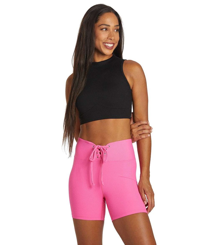 Clothing Year of Ours Yoga Shorts | Football Biker Shorts Hot Pink