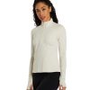 Clothing Beyond Yoga Yoga Jackets & Sweatshirts | Heather Rib Take A Hike Zip Pullover Cream Heather