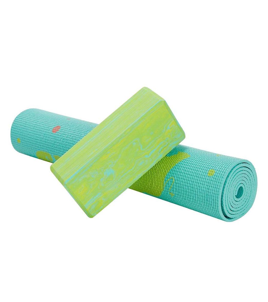 Yoga Mats & Props Everyday Yoga | Elephant Kid'S Yoga Mat Aqua