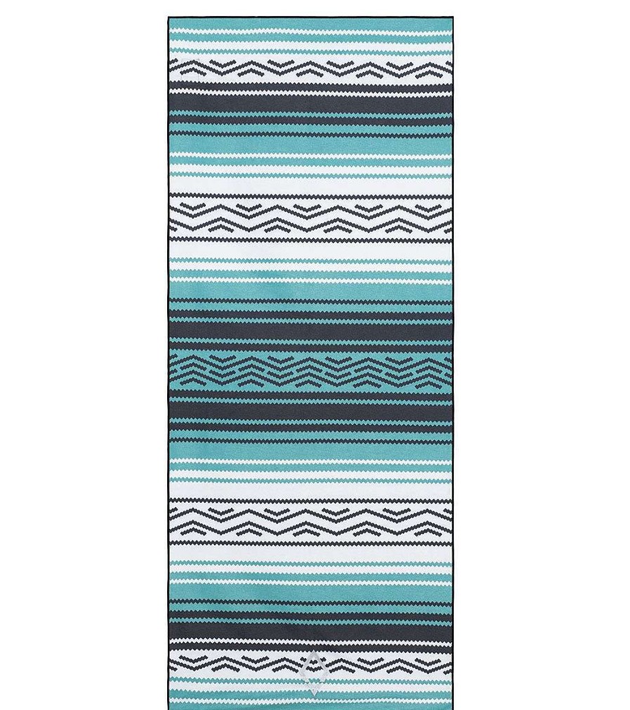 Yoga Mats & Props Nomadix | Baja Double-Sided Yoga Mat Towel Aqua