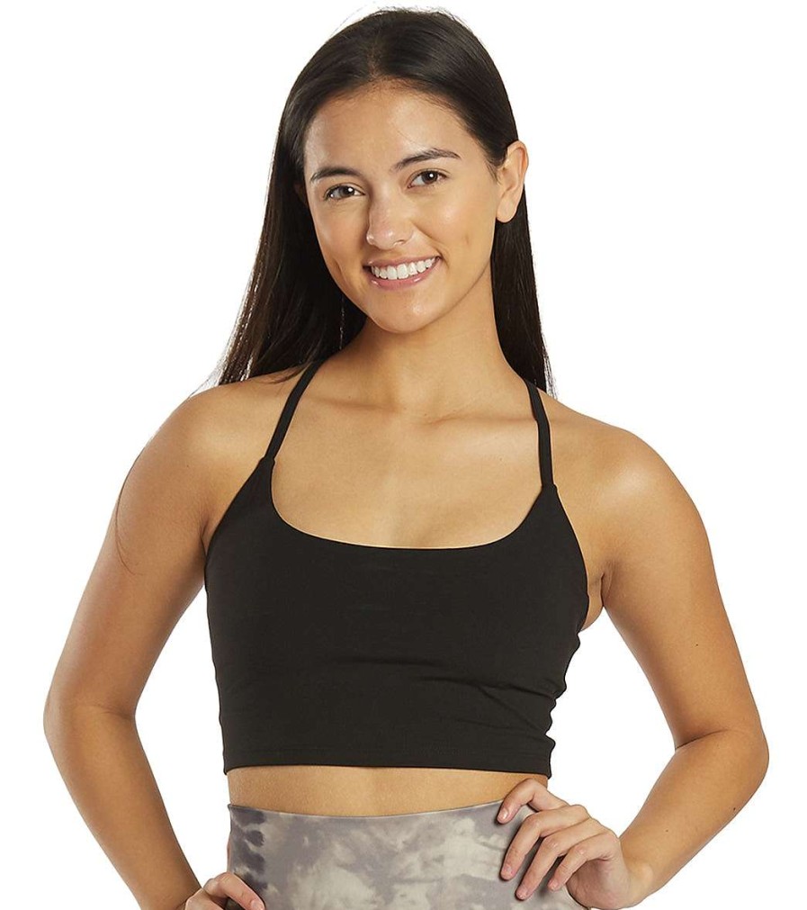 Clothing Glyder Yoga Tops | Pure Yoga Crop Top Black