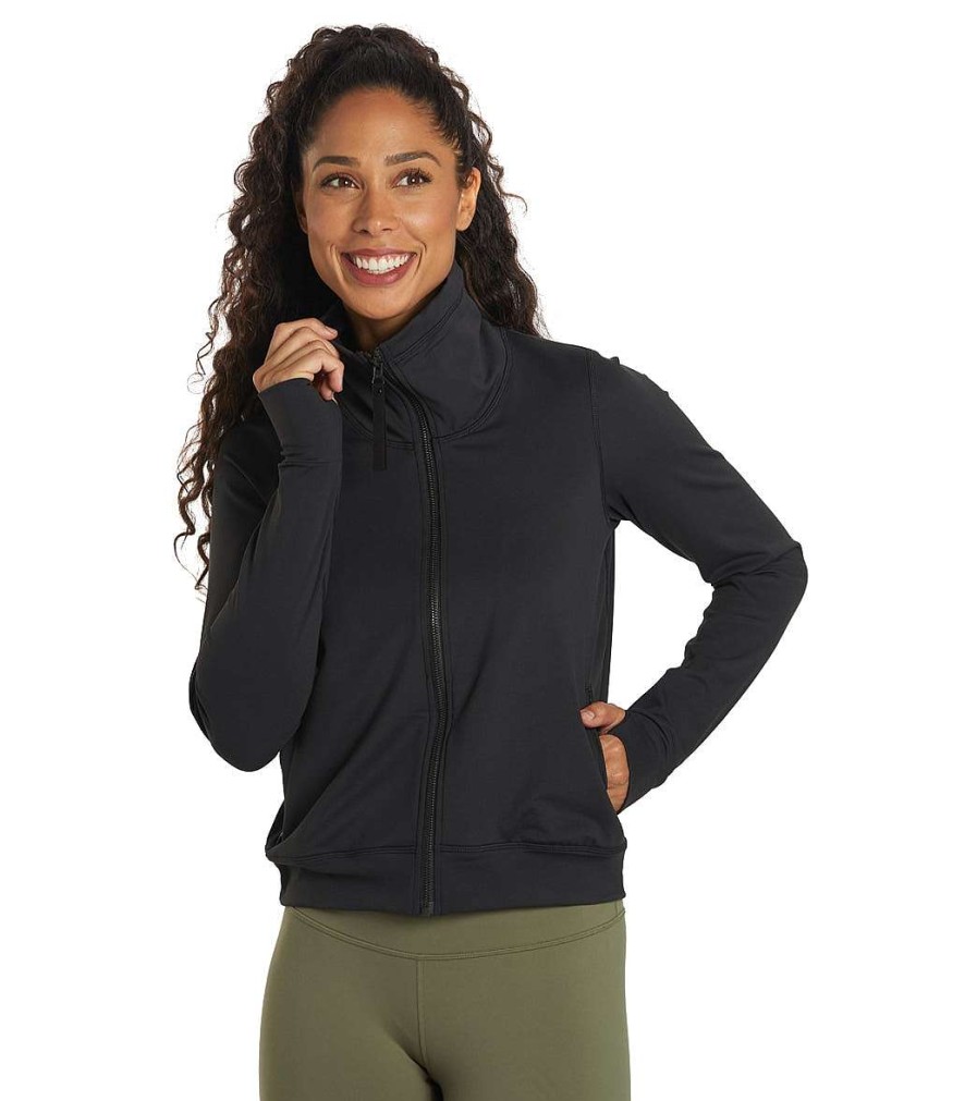 Clothing prAna Yoga Jackets & Sweatshirts | Layna Jacket Black