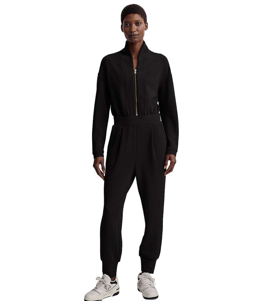 Clothing Varley Yoga Leotards & Jumpsuits | Talia Jumpsuit Black