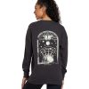 Clothing Spiritual Gangster Yoga Tops | Gratitude Long Sleeve Tee Vintage Black