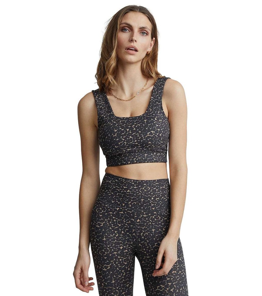 Clothing Varley Yoga Sports Bras | Let'S Move Delta Bra Cluster Leopard