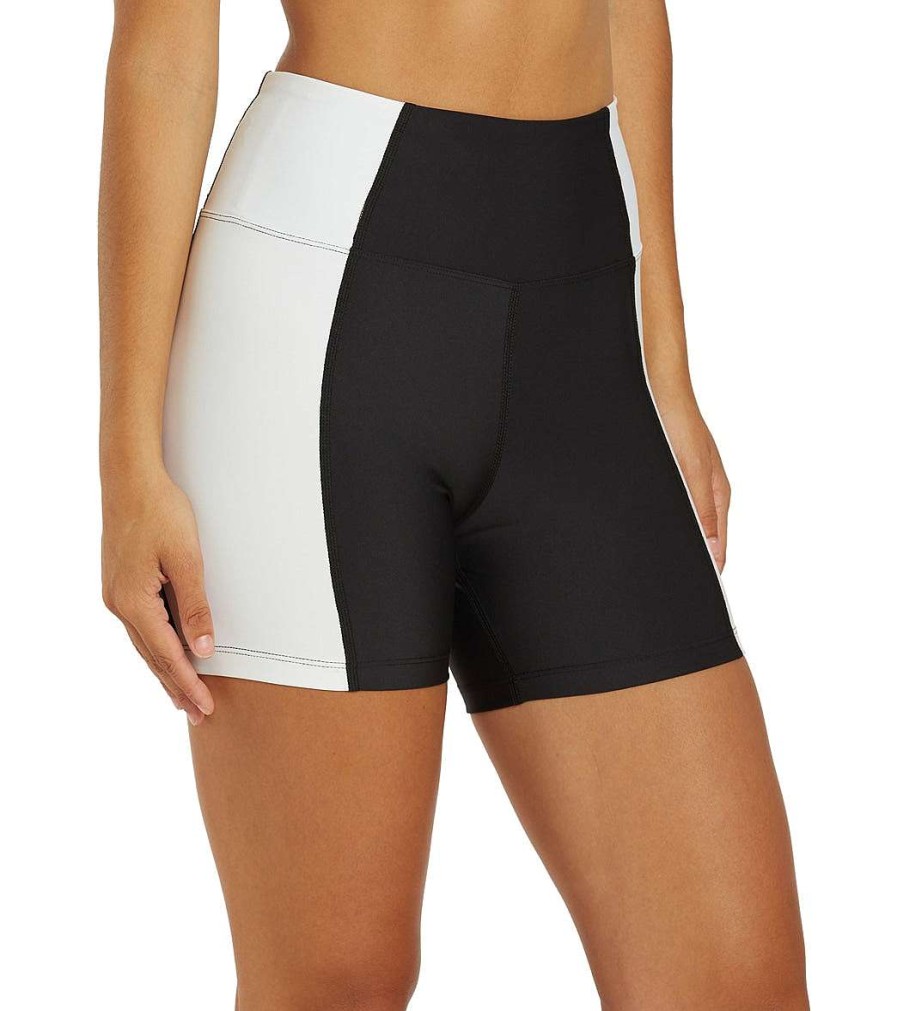 Clothing Year of Ours Yoga Shorts | Work Out Short Black/White