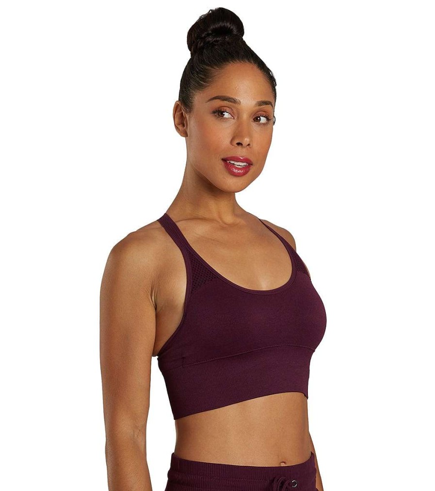 Clothing Zobha Yoga Sports Bras | Cammie Seamless Bra Potent Purple