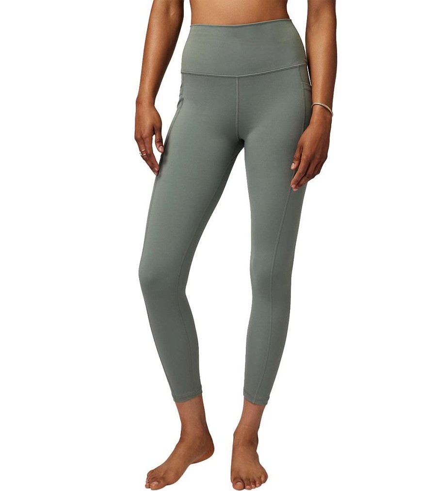 Clothing Spiritual Gangster Yoga Leggings | Nova Dream Tech Eco Jersey 7/8 Legging Agave