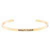 Accessories Mantraband | Gratitude Bracelet Yellow Gold