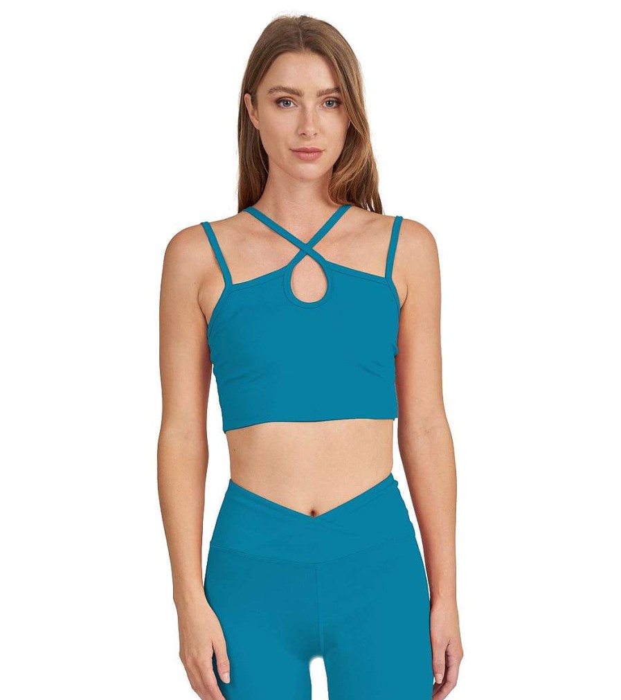 Clothing Thrive Societe Yoga Sports Bras | T-Strappy Keyhole Bra