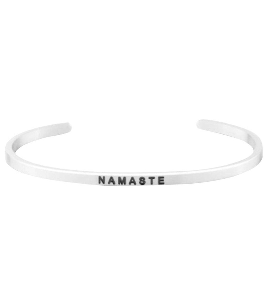 Accessories Mantraband | Namaste Bracelet Silver