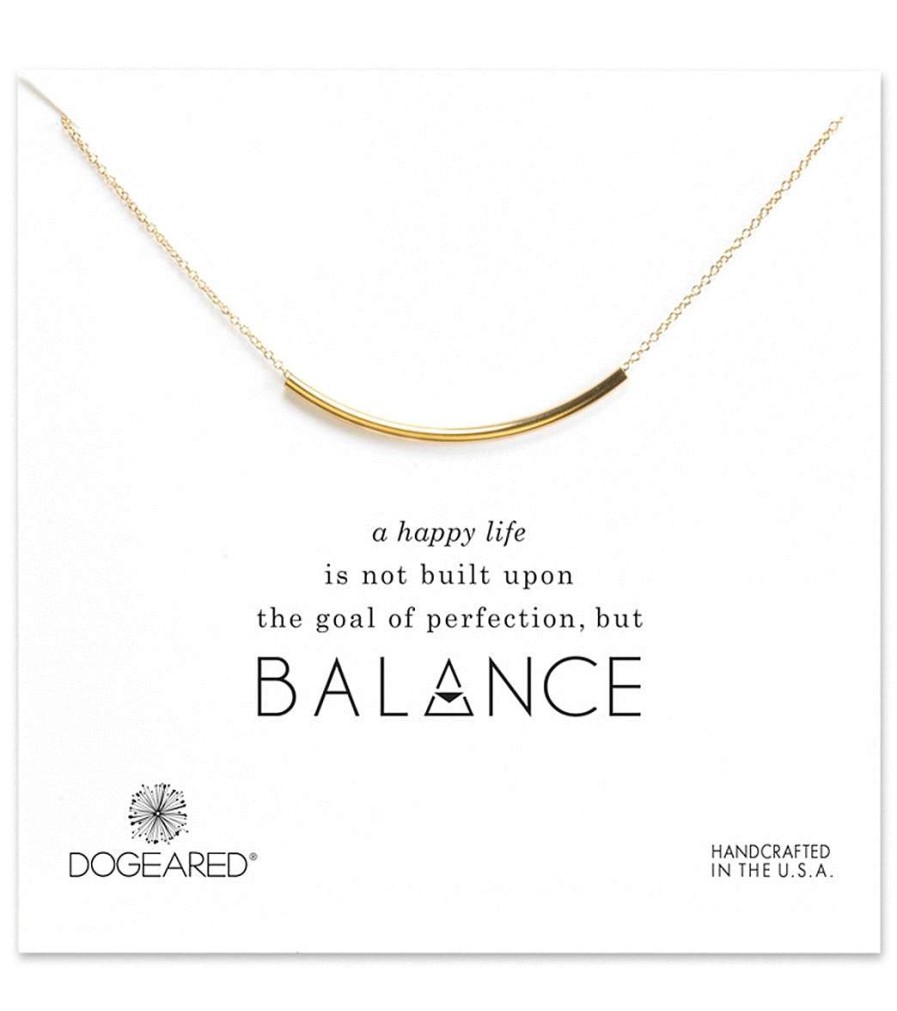 Accessories Dogeared | Balance Tube Necklace Gold