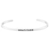 Accessories Mantraband | Gratitude Bracelet Silver