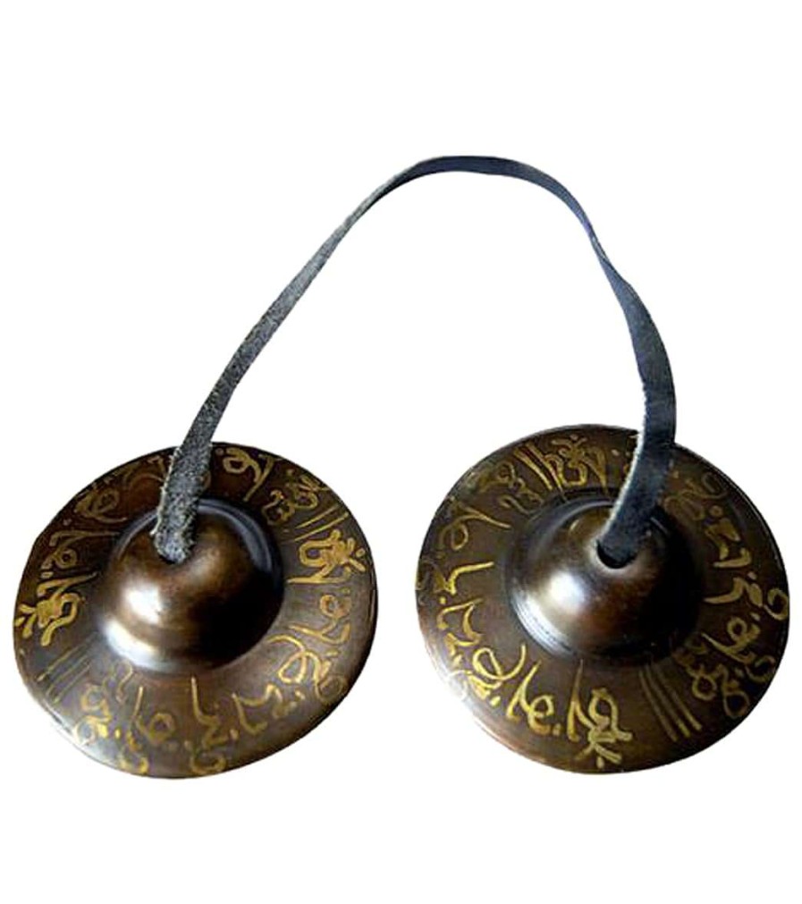 Meditation Yak & Yeti | Mantra Tingshas Brass