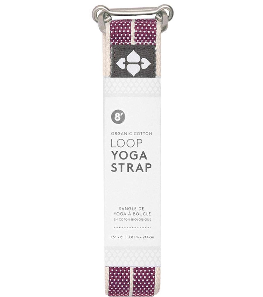 Yoga Mats & Props Halfmoon | 8' Organic Cotton Loop Strap Charcoal