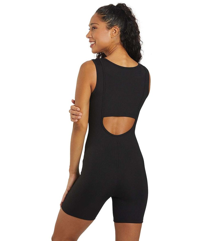 Clothing Year of Ours Yoga Leotards & Jumpsuits | Ribbed Biker Onesie