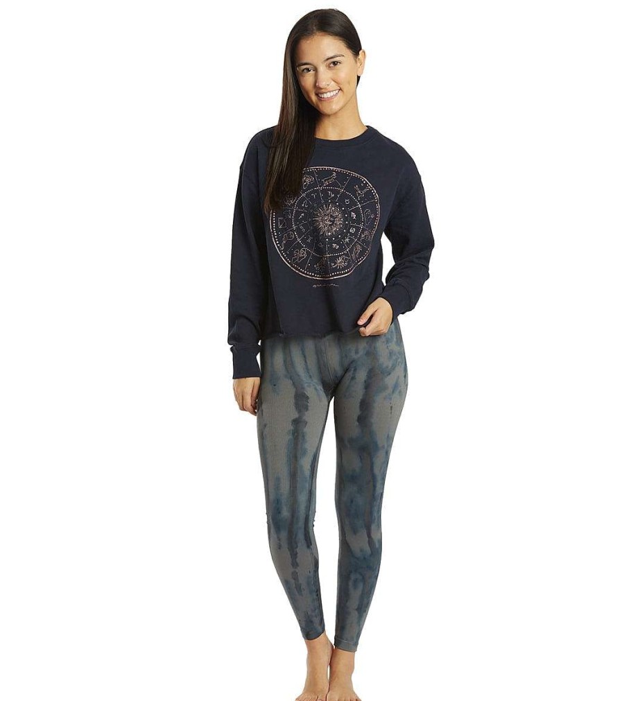 Clothing Spiritual Gangster Yoga Leggings | Love Sculpt Legging Steel Tie Dye