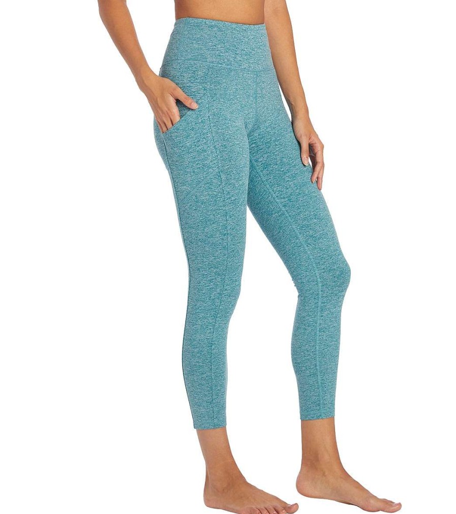 Clothing Zobha Yoga Leggings | Eclipse Long Leggings Heather Hydro