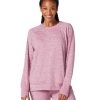 Clothing Tavi Yoga Jackets & Sweatshirts | Brushed Tec Knit Sweatshirt Berry Space Dye