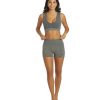 Clothing Spiritual Gangster Yoga Shorts | Amor High Waist Shortie Heather Grey