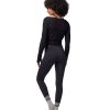 Clothing Spiritual Gangster Yoga Tops | Harmony Rib Wrap Sweater Black