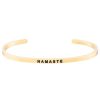 Accessories Mantraband | Namaste Bracelet Yellow Gold