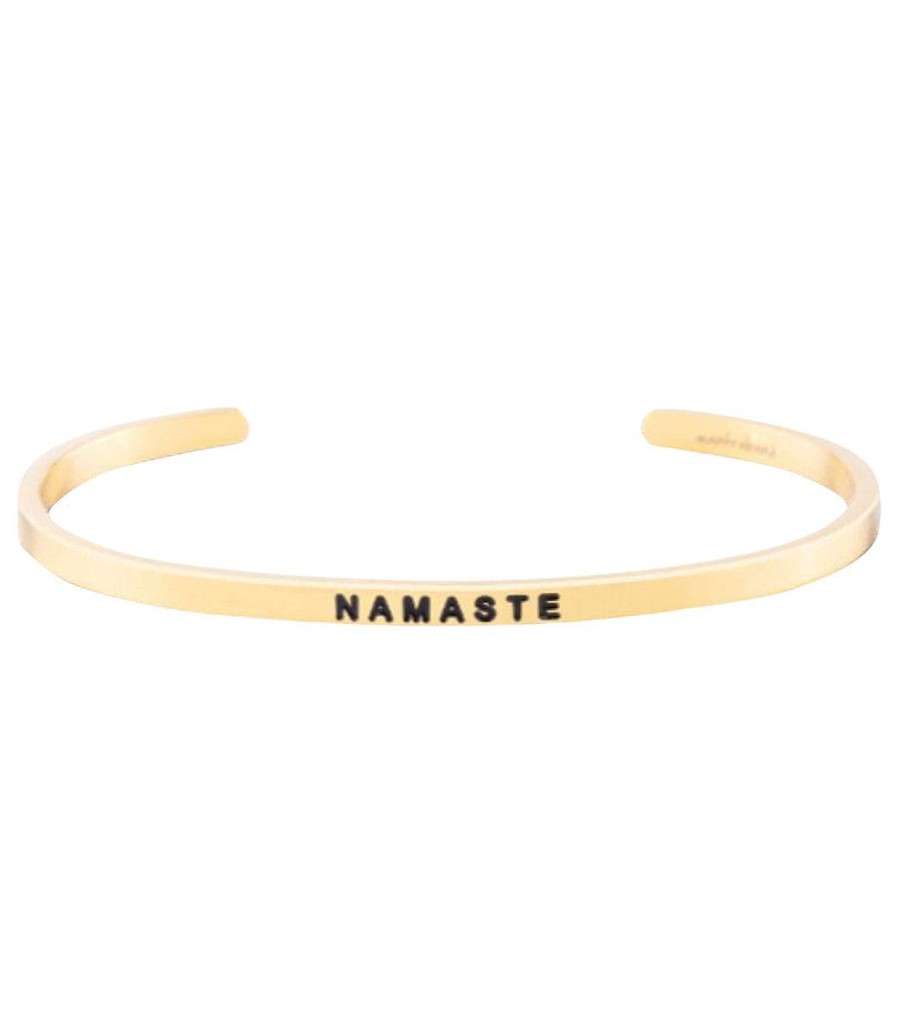 Accessories Mantraband | Namaste Bracelet Yellow Gold