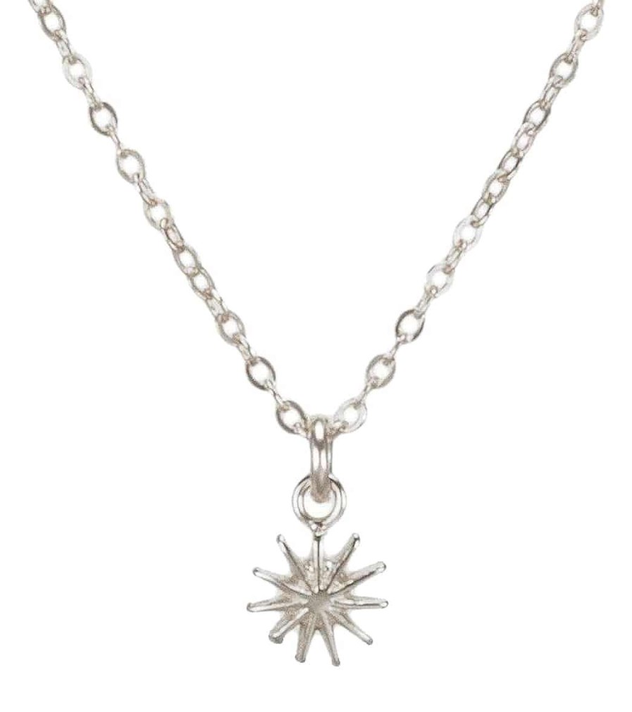 Accessories Dogeared | Make A Wish Petite Starburst Necklace Sterling Silver