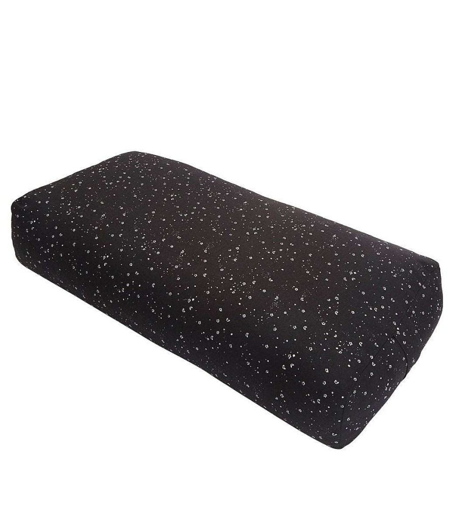 Yoga Mats & Props Everyday Yoga | High Impact Stardust Cotton Rectangular Yoga Bolster Black Stardust