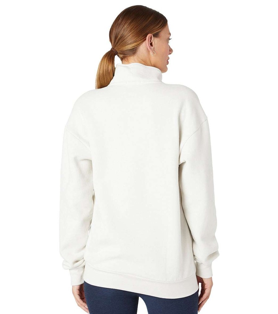 Clothing Beyond Yoga Yoga Jackets & Sweatshirts | Recharge Pullover Vintage White