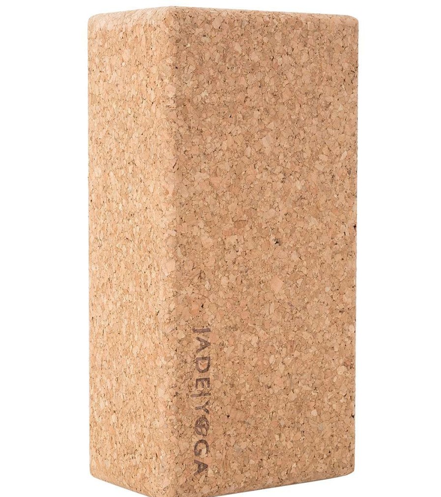 Yoga Mats & Props Jade Yoga | Cork Yoga Block 3 Inch