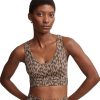 Clothing Varley Yoga Sports Bras | Form Park Bra Cocoa Etched Animal