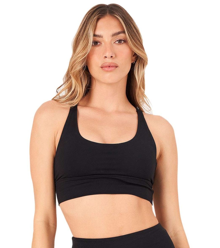 Clothing Onzie Yoga Sports Bras | Luxe Yoga Sports Bra Black