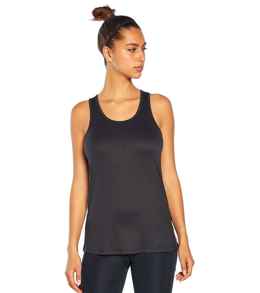 Clothing Marika Yoga Tops | Back Twist Tank Black