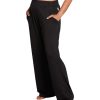 Clothing Boody Yoga Pants | Downtime Wide Leg Lounge Pant Black