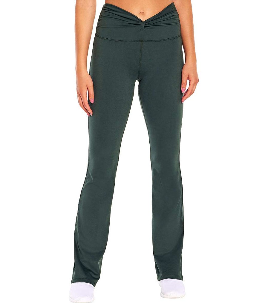 Clothing Marika Balance Collection Yoga Pants | Twisted Front Waistband Pant Scarab