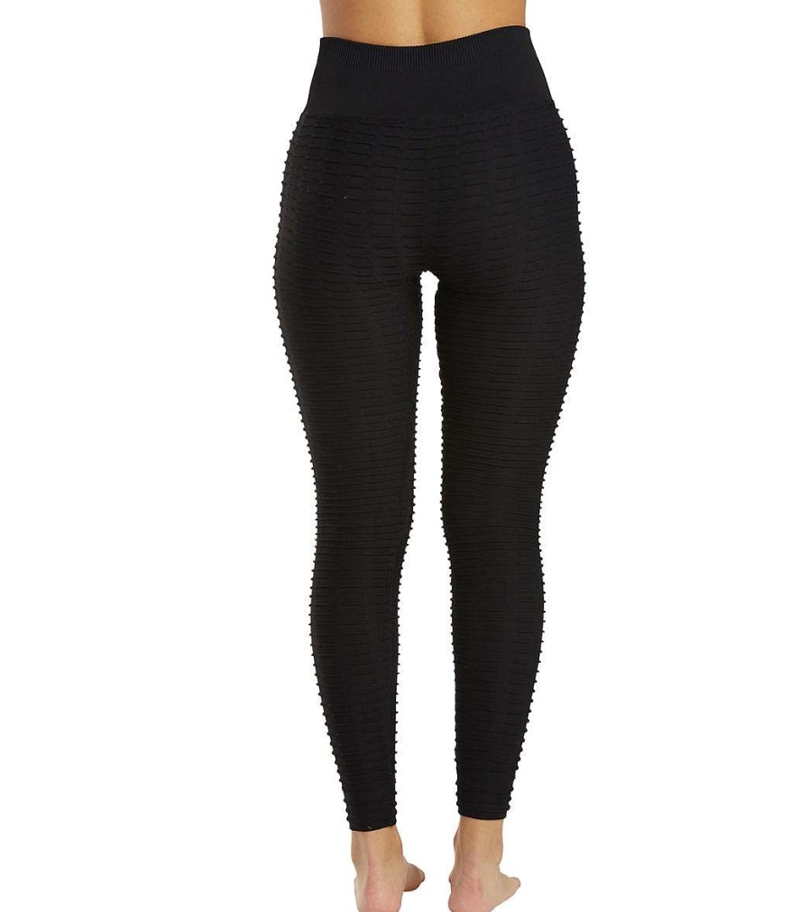 Clothing NUX Yoga Leggings | Pucker Up Leggings Black