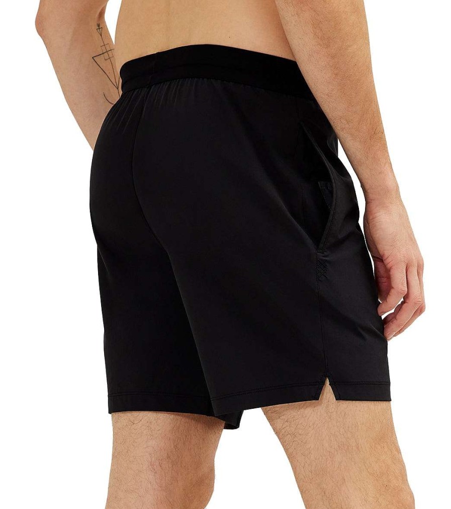 Clothing Rhone Men'S Yoga Shorts | 7" Mako Tech Short Lined Black