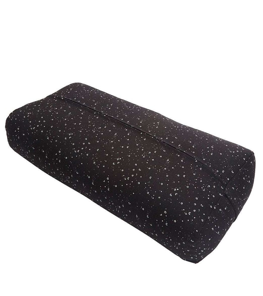 Yoga Mats & Props Everyday Yoga | High Impact Stardust Cotton Rectangular Yoga Bolster Black Stardust